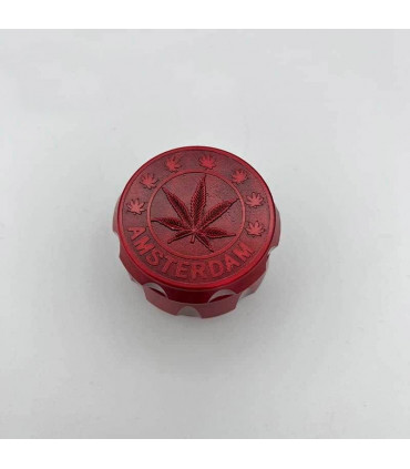 GRINDER HOJA NEGRO/ROJO 4 PARTES 53MM