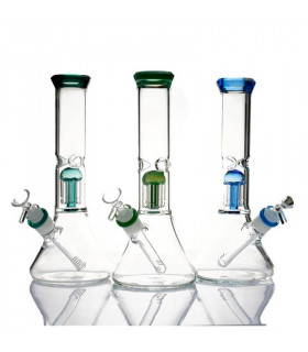 BONG CRISTAL CON PERCOLADOR HIELO/AGUA 28,45CM 19MM