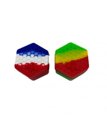 BOTE SILICONA PANEL ABEJA HEXAGONAL 5,3CM