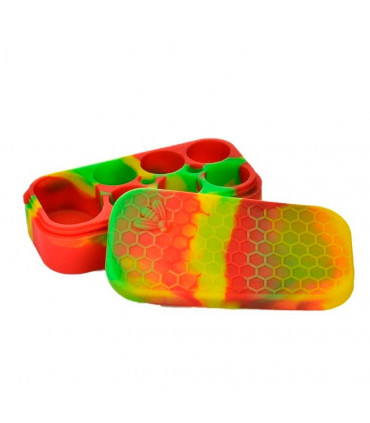 BOTE SILICONA PANEL ABEJA 6 COMPARTIMENTOS +1