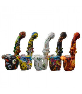 PIPA SILICONA DIBUJOS SAXOFON 13,46CM