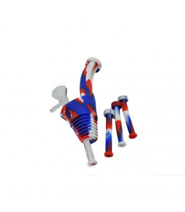 BONG SILICONA ACOPLE BOTELLA 20,30CM