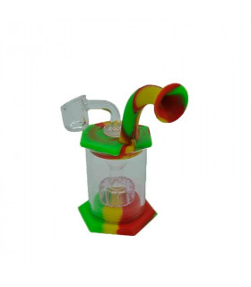 BONG SILICONA BOQUILLA CURVA BHO