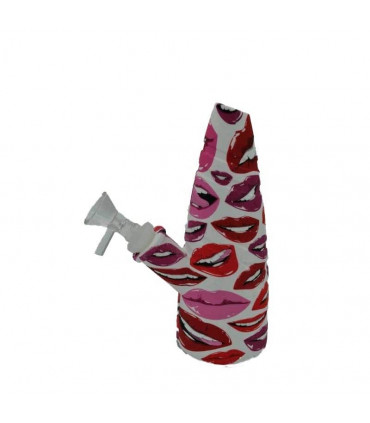 BONG SILICONA NAZARENO COLORES PARA AGUA 17,78CM