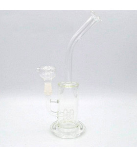 Bong de cristal con percolador 28 cm.