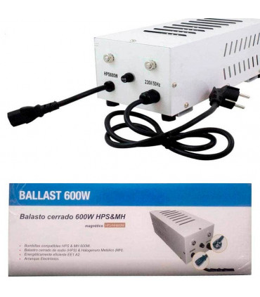 BALASTRO SPIDERLUX 600W P&P PROFESIONAL PARA SODIO Y HALOGENUROS METALICOS