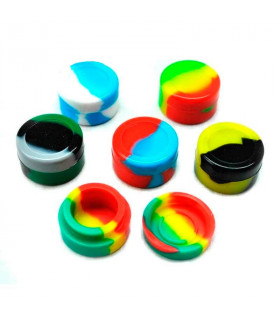 Bote de silicona antiadherente para extracciones de BHO. Colores.