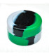 Bote de silicona antiadherente para extracciones de BHO. Negro y verde.
