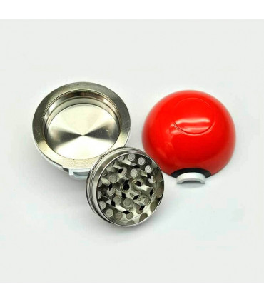Grinder pokeball para marihuana con forma de bola Pokémon.